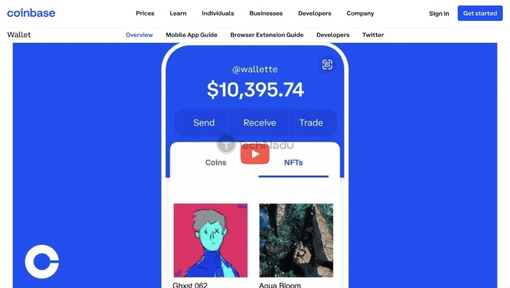 Coinbase Homepage