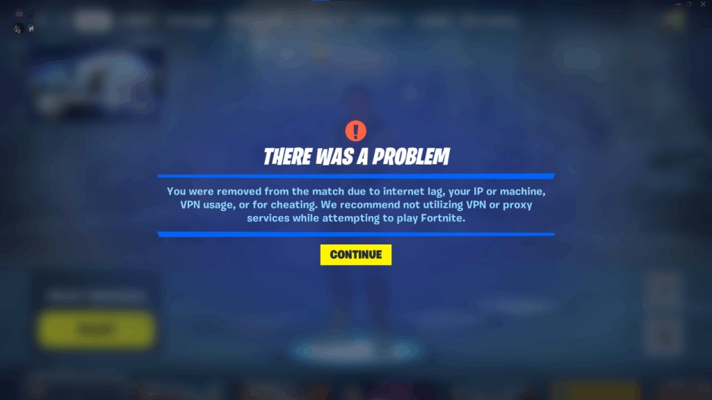 Fortnite Technical Issue Error