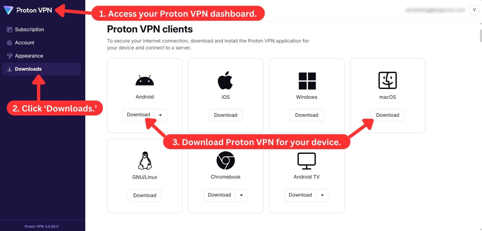 How to download Proton VPN apps