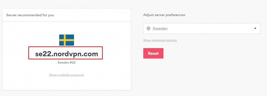 NordVPN server