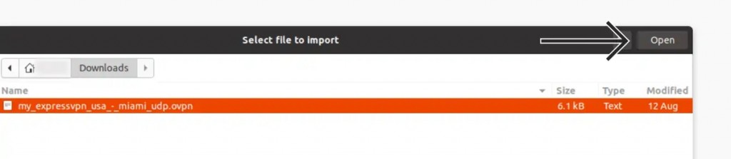 Opening OVPN File on Ubuntu Linux