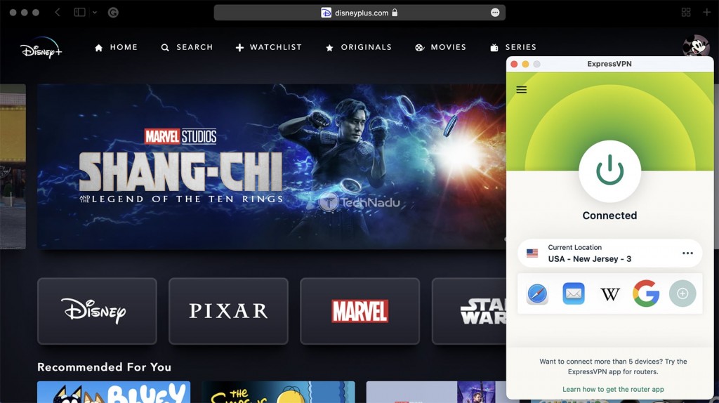 Using ExpressVPN to Unblock Disney Plus