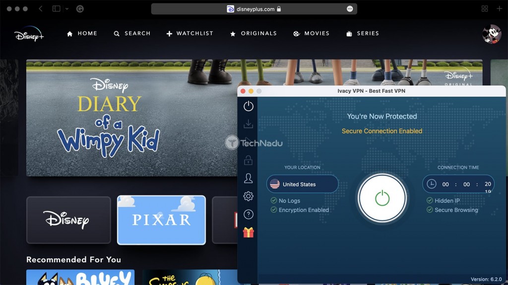 Using Ivacy VPN to Unblock Disney Plus