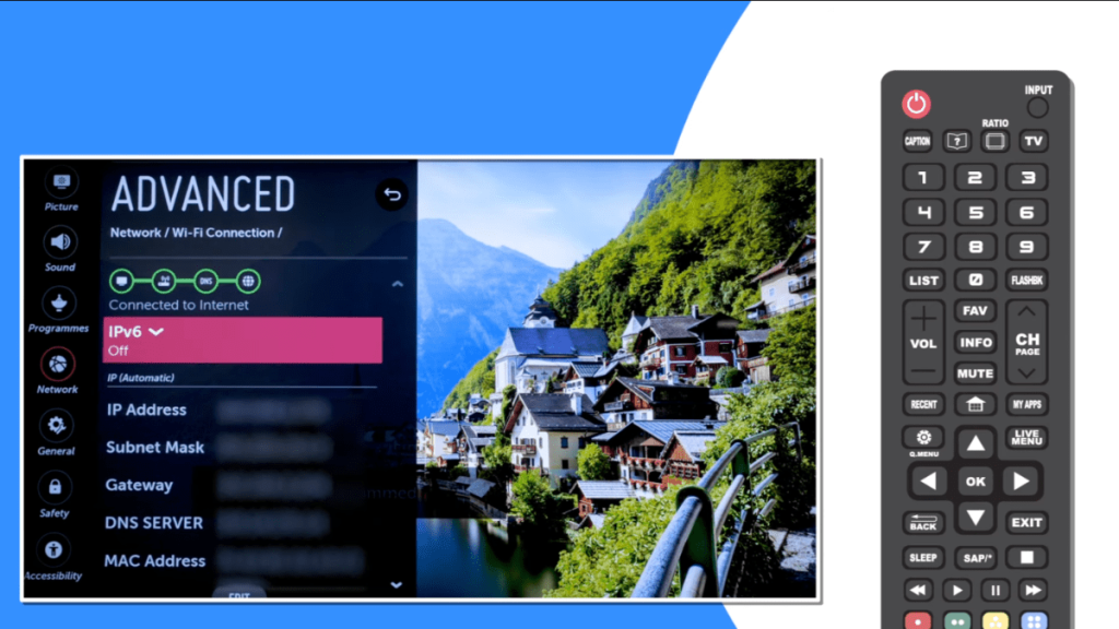 Turning Off IPv6 LG TV